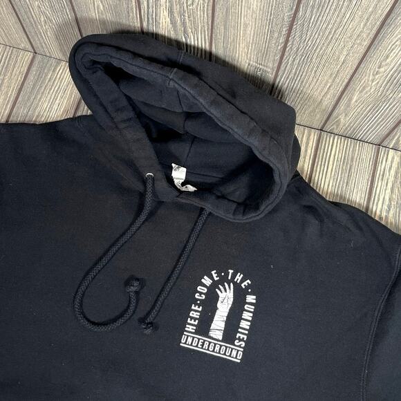 Here Come The Mummies Underground Band Black Hoodie Sweatshirt Sz L Funk Rock - Picture 3 of 8